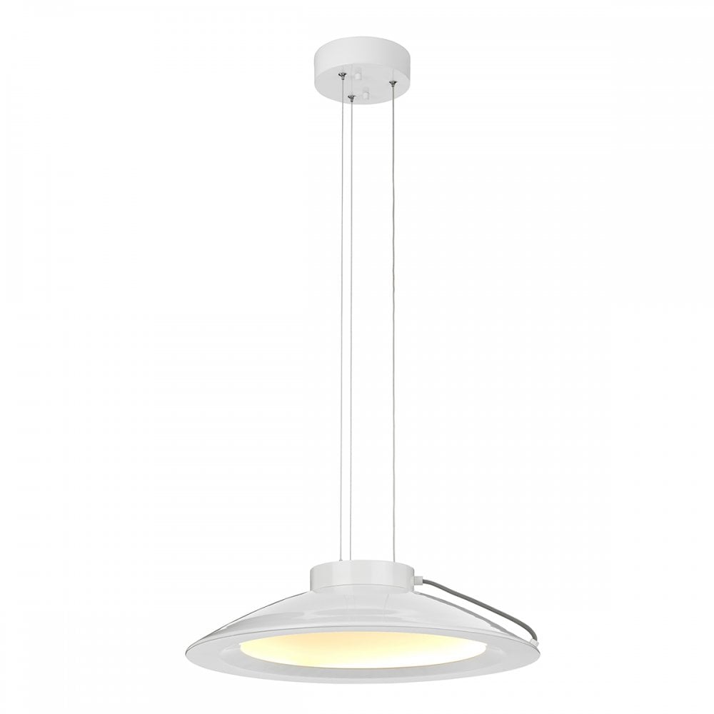 Europa Modern Large LED Ceiling Pendant Light In White Finish EUROPA/P/C