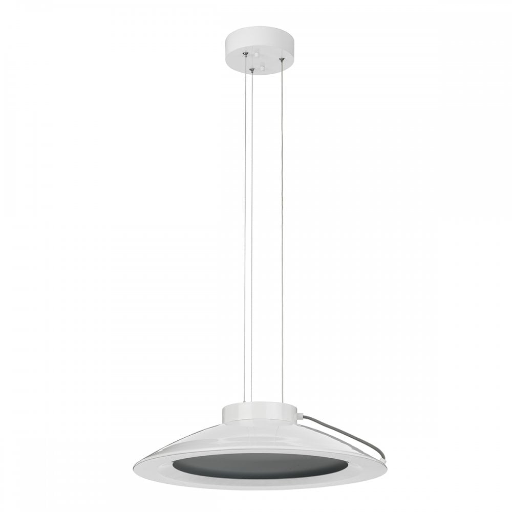 Europa Modern Large LED Ceiling Pendant Light In White Finish EUROPA/P/C