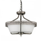 Crown Classic Duo Mount Ceiling Light In Iron Gate Finish CROWN/SF
