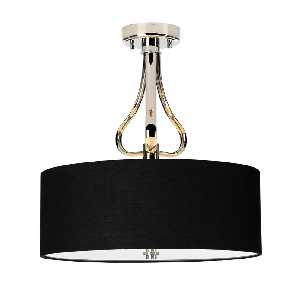 Falmouth Bathroom Semi Flush Ceiling Light In Polished Chrome Finish BATH-FALMOUTH-SF-PC