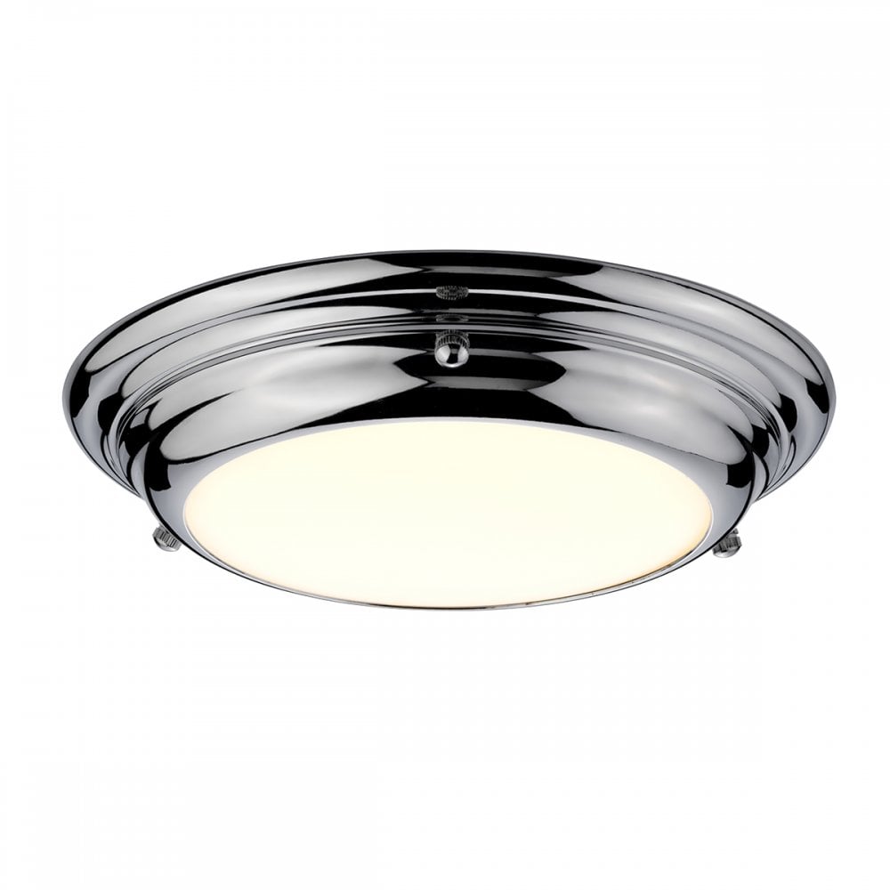 Welland Bathroom Mini LED Flush Ceiling Light In Polished Chrome Finish WELLAND/F/S PC