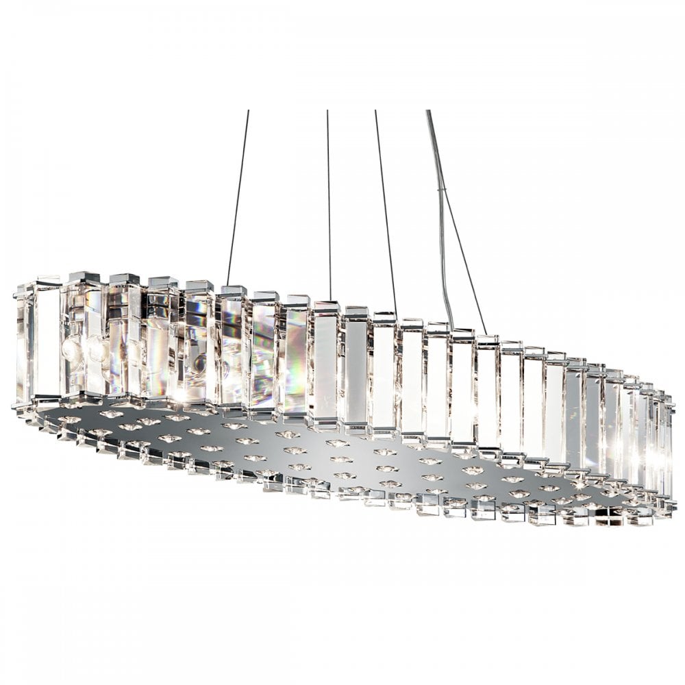 Crystal Skye Ceiling Chandelier In Chrome Finish KL/CRYSTSKYE/I/L