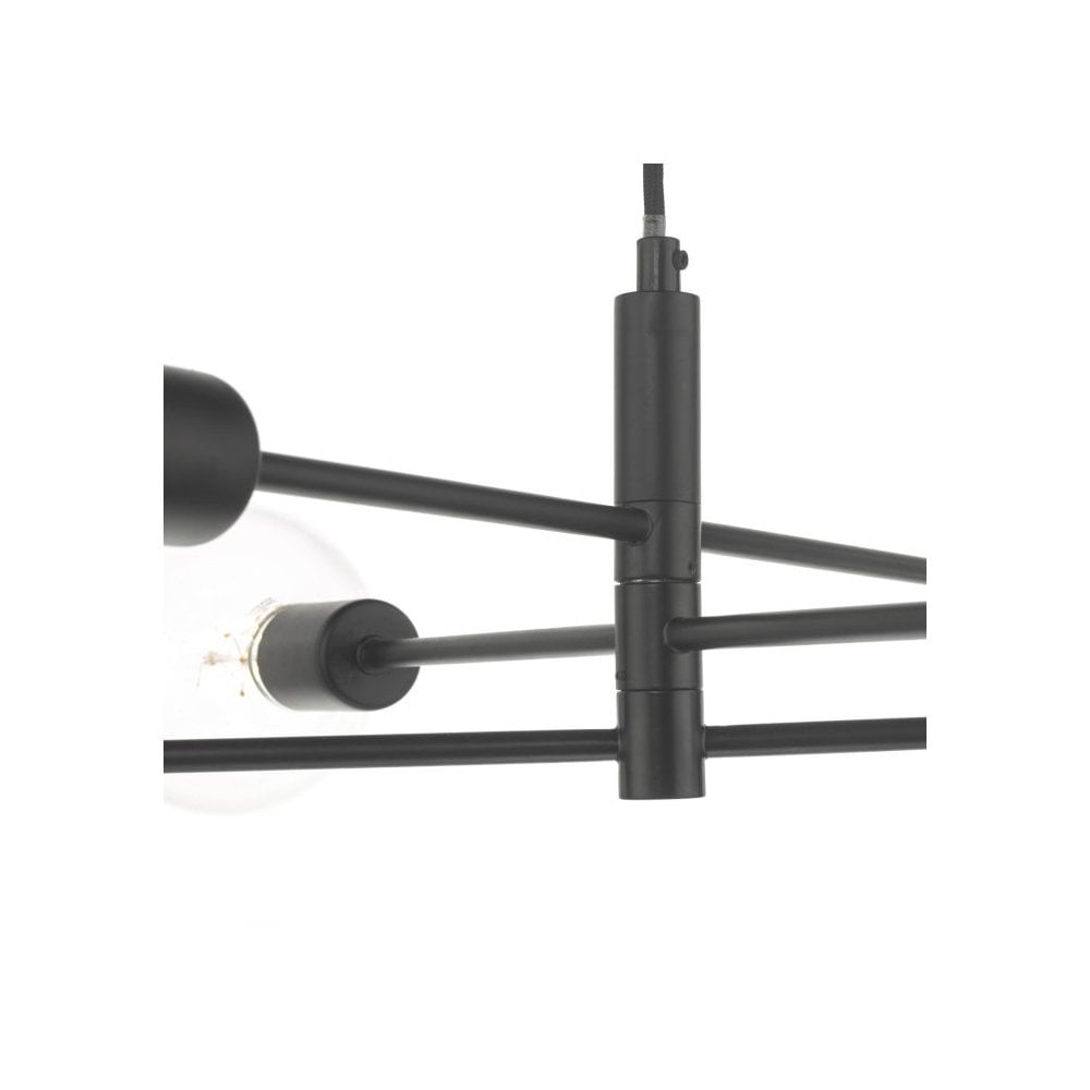 Alana Modern 6 Light Ceiling Pendant Light In Black Finish ALA0622