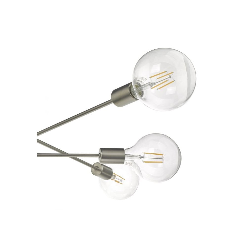 Alana Modern 6 Light Ceiling Pendant Light In Satin Chrome Finish ALA0646