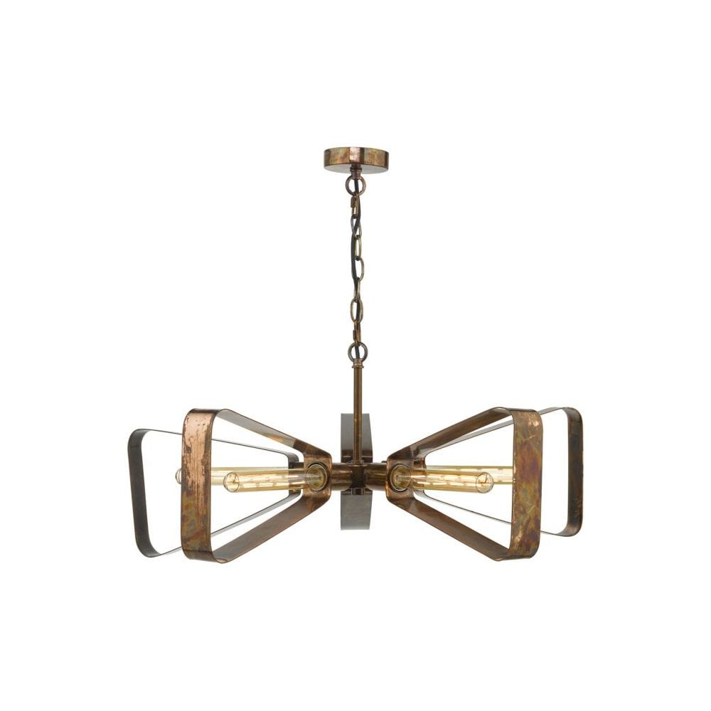 Yavanna Industrial 5 Light Ceiling Pendant In Copper Finish YAV0564