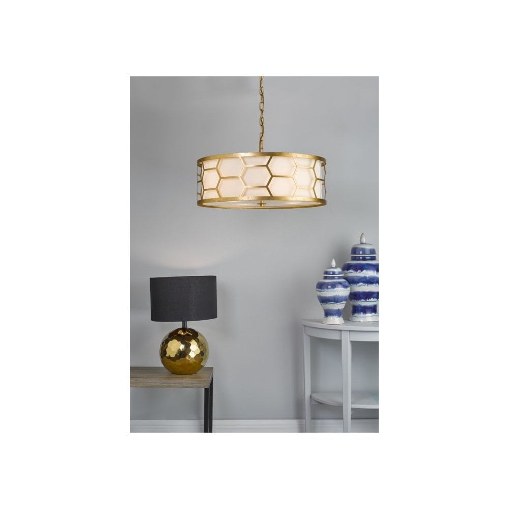 Epstein Stylish 4 Light Ceiling Pendant Light In Gold Finish EPS0412