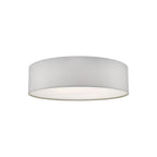 Cierro 4 Light Flush Ceiling Light With Ivory Cotton Shade CIE5015