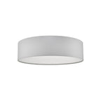 Cierro 4 Light Flush Ceiling Light With Ivory Cotton Shade CIE5015