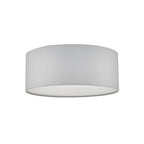 Cierro 3 Light Flush Ceiling Light With Ivory Cotton Shade CIE5215
