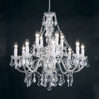 308-8-4CL 12 Light Chandelier In Clear Acrylic
