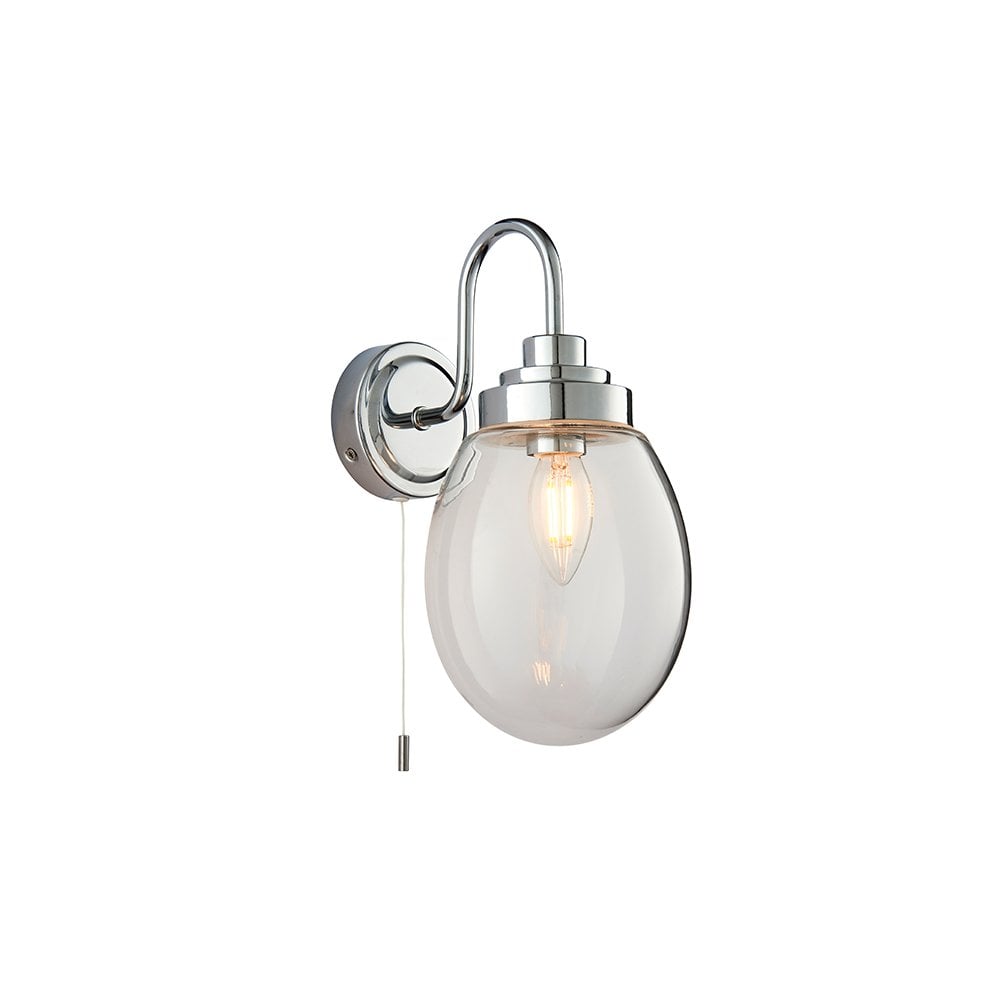 Hampton Contemporary Bathroom LED Wall Light in Chrome Finish IP44 76304