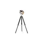 Nautical Floor Lamp In Polished Nickel And Black Paint Finish EH-NAUTICAL-FL