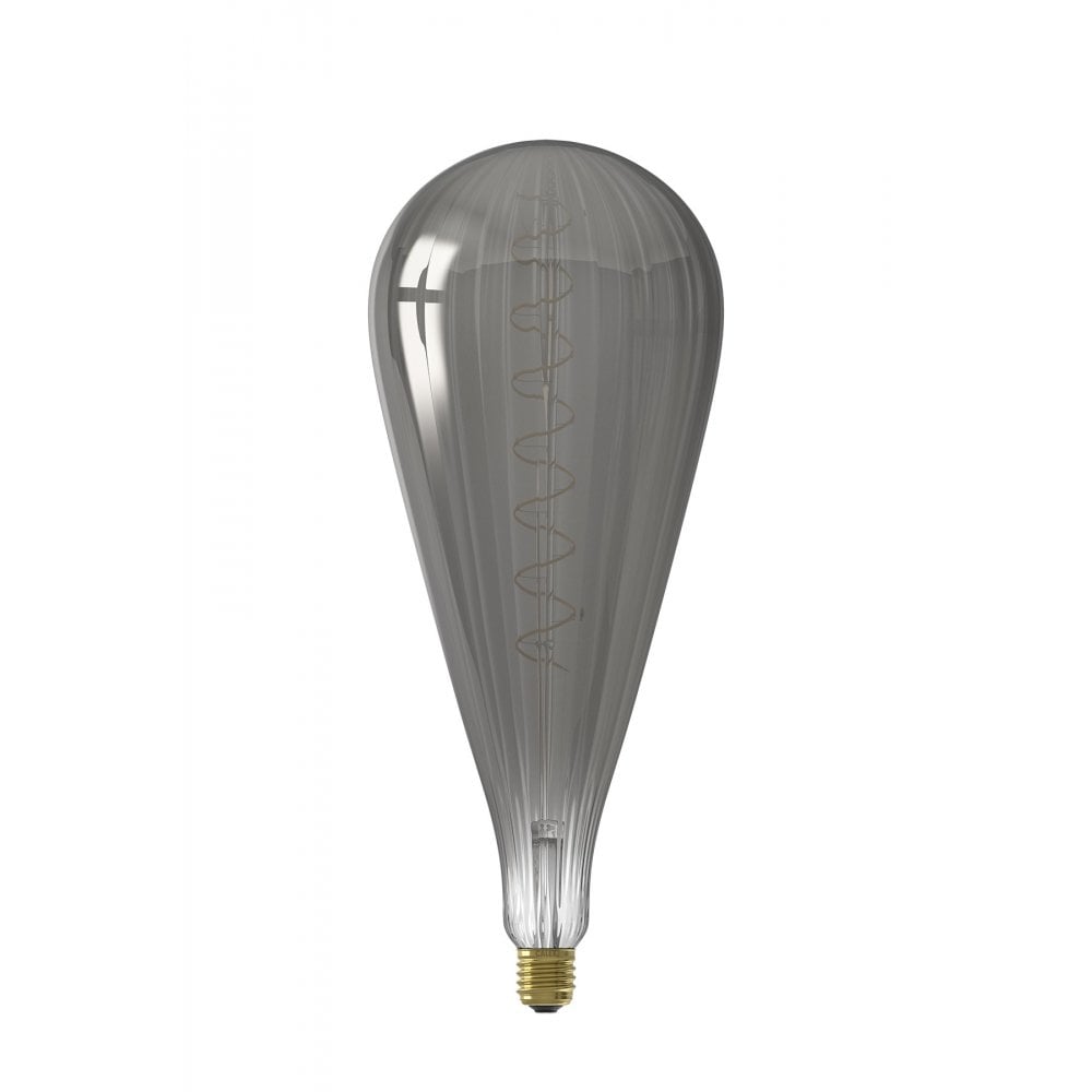Malaga Filament LED Dimmable ES (E27) 6 Watt Teardrop Shape Lamp In Titanium 426002