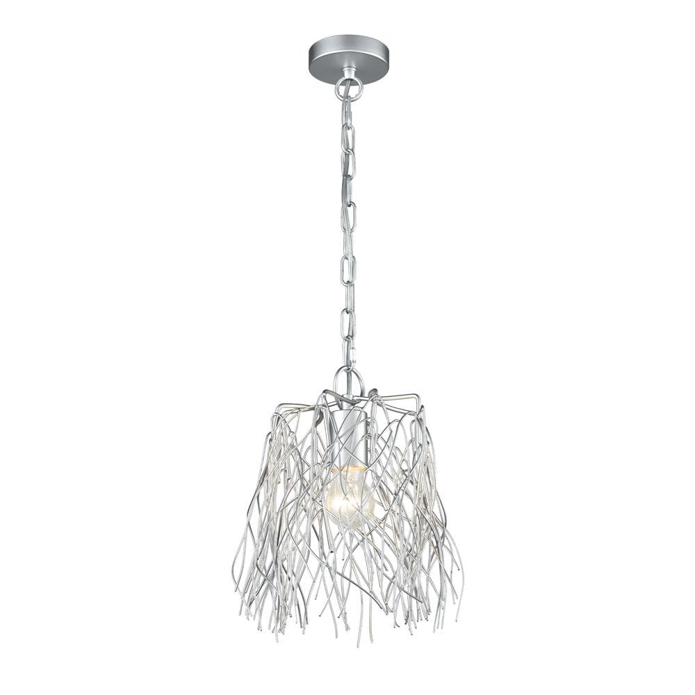 Decorative Small Ceiling Pendant Light In Silver Finish FL2393-1