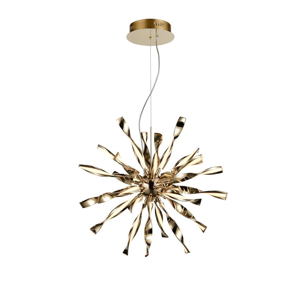 Modern LED Medium Ceiling Pendant Light In Gold Finish PCH185
