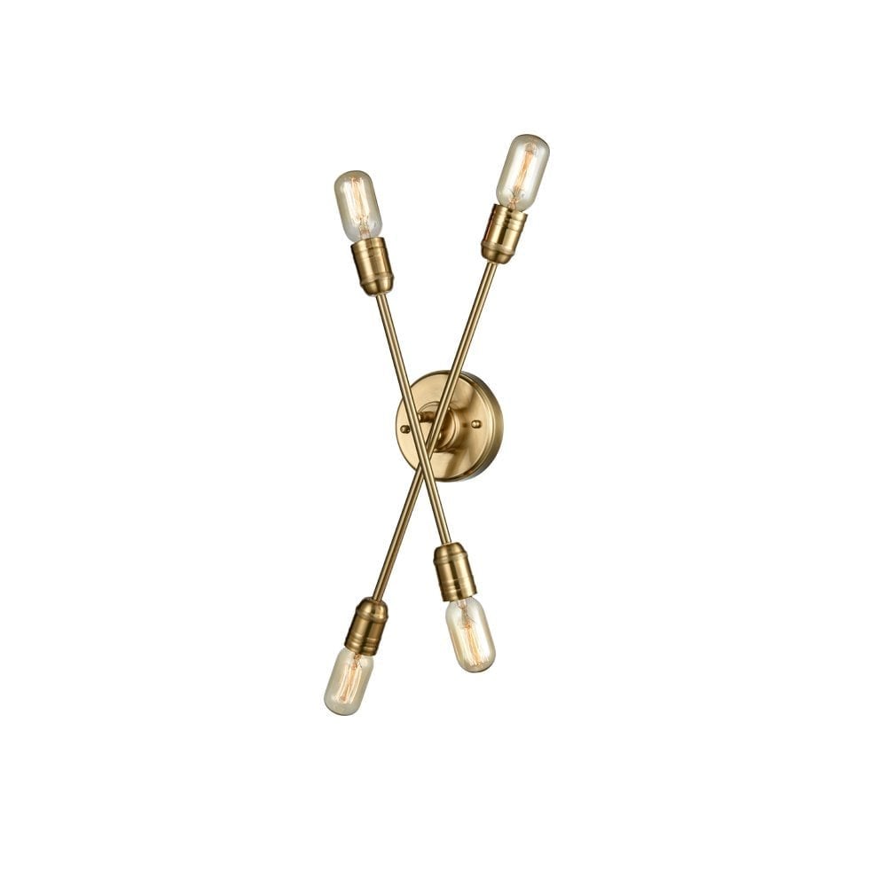 Modern 4 Light Wall / Ceiling Fitting In Matt Gold Finish FL2398-4