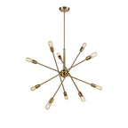 Modern 10 Light Ceiling Fitting In Matt Gold Finish FL2398-10