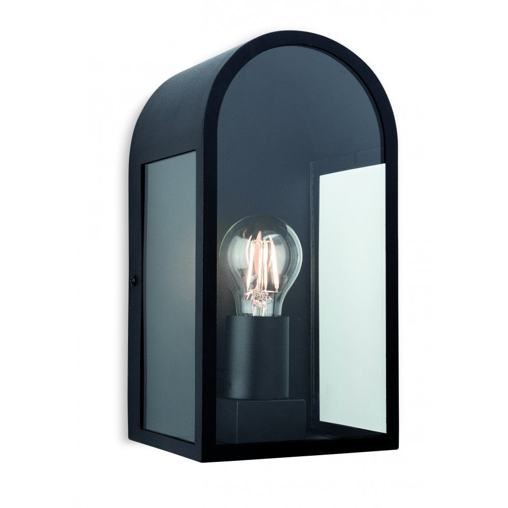 Eva Outdoor Wall Lantern In Black Finish IP44 7669BK