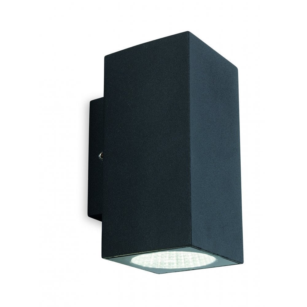 Dino Contemporary LED Outdoor Up And Down Wall Light In Graphite Finish IP65 7677GP