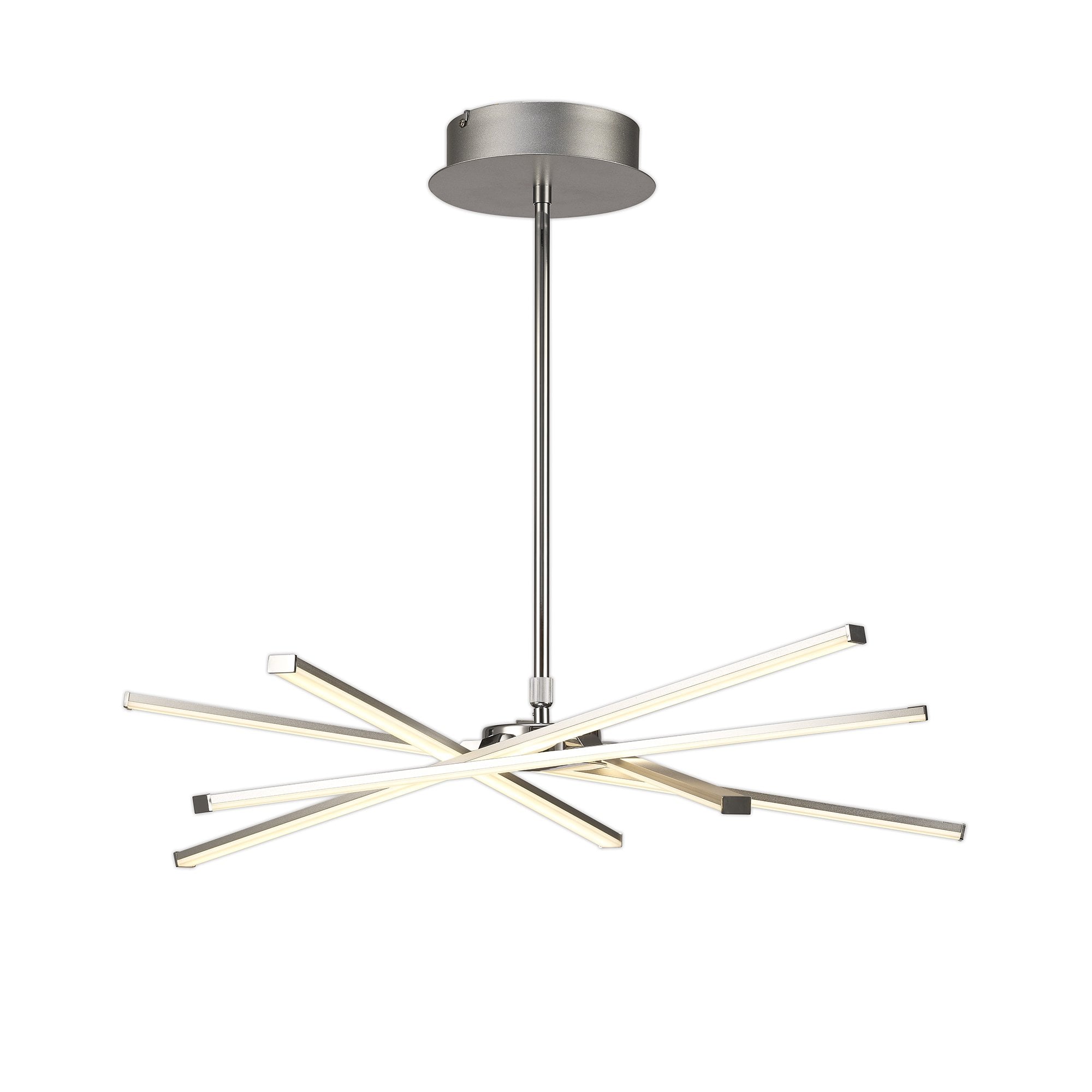 Star Modern LED Medium Ceiling Pendant Light In Silver And Chrome Finish M5915