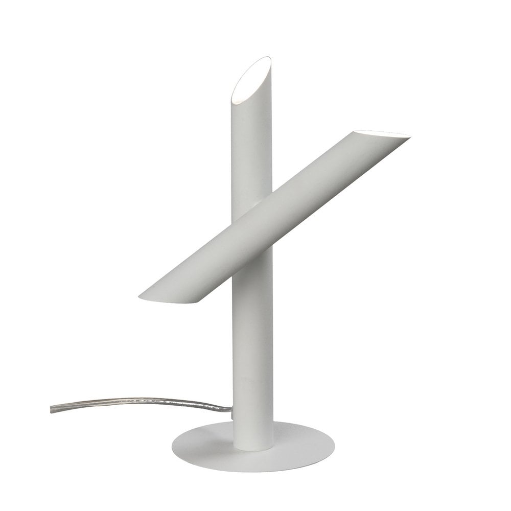 Take Modern 3 Light LED Table Lamp In White Finish M5787