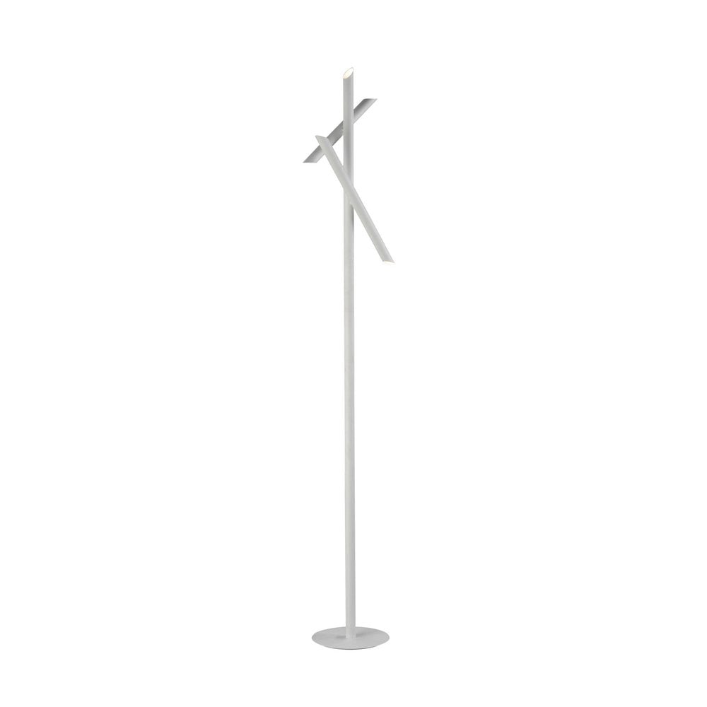 Take Modern Dimmable 5 Light LED Floor Lamp In White Finish M5785