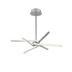 Knot Modern LED 3 + 3 Telescopic Ceiling Light In Silver And Chrome Finish M4991