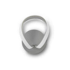 Knot Modern Switched LED Wall Light In Silver Finish M4988/S