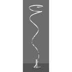 Helix Modern Dimmable LED Floor Lamp In Silver and Chrome Finish M6100