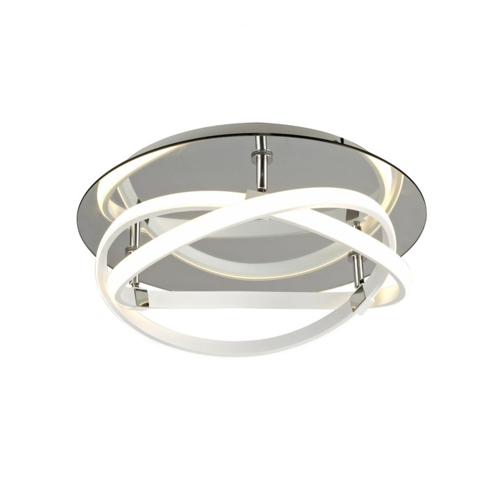 Infinity Modern LED Flush Ceiling Light In White Finish M5992