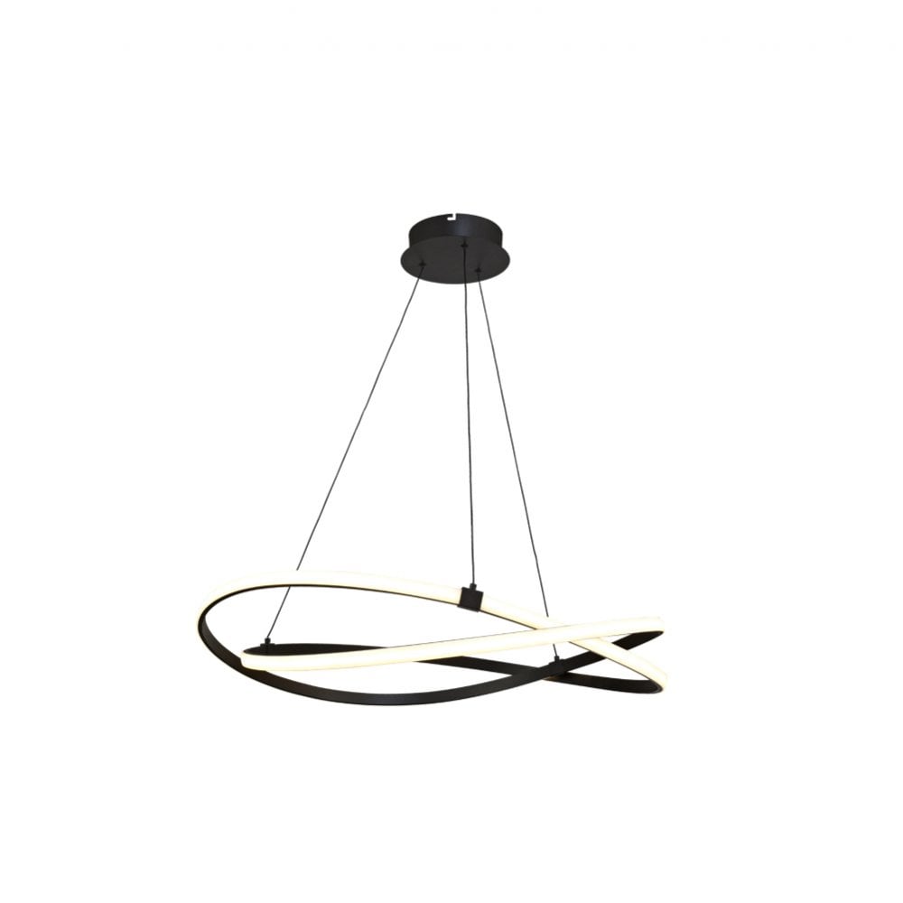 Infinity Dimmable Large LED Ceiling Pendant Light In Brown Oxide Finish M5811