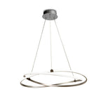 Infinity Large LED Ceiling Pendant Light In Silver Finish M5381