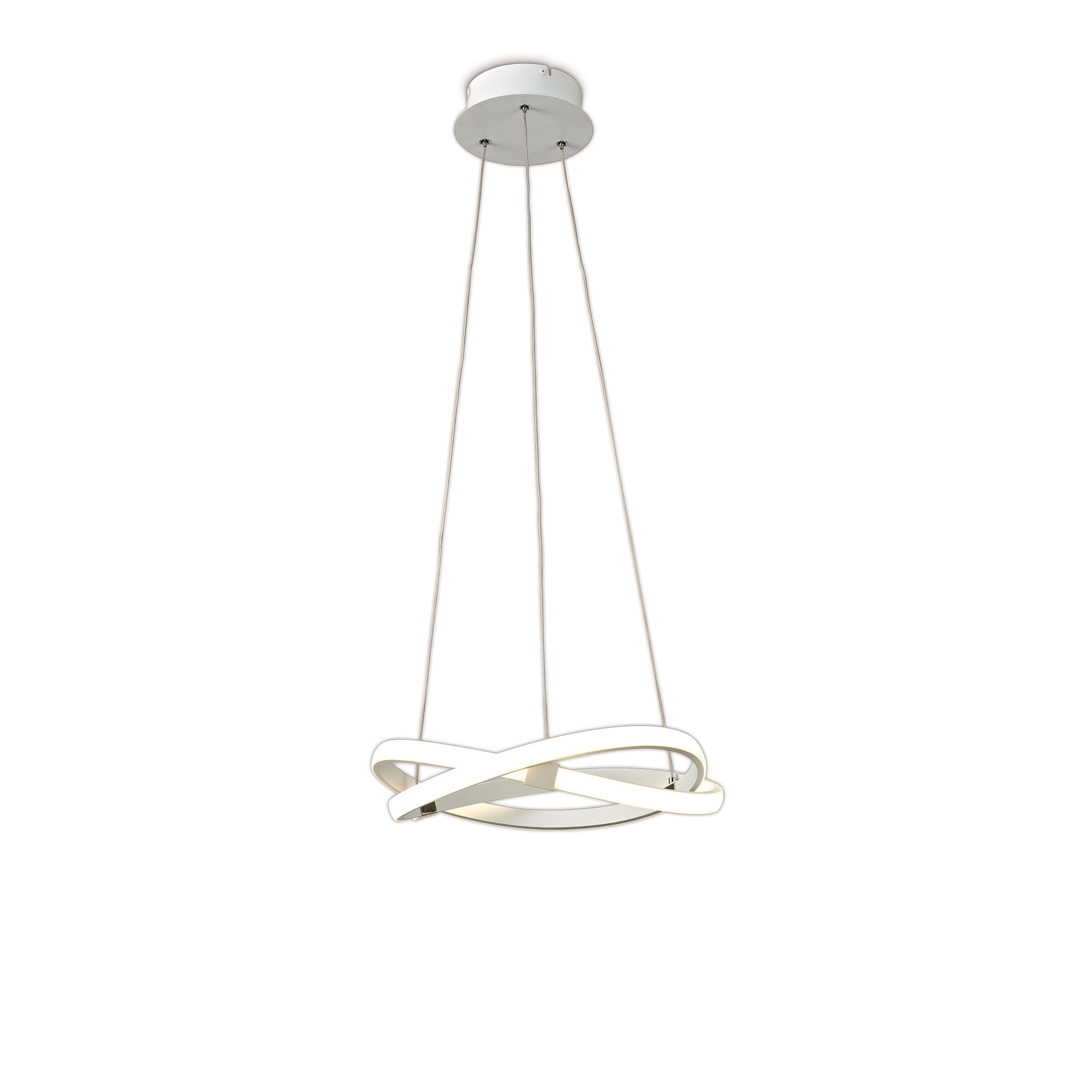 Infinity Small LED Ceiling Pendant Light In White Finish M5993