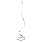 Nur Modern LED Floor Lamp In Chrome And Silver Finish M4983