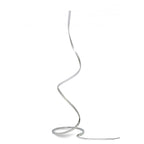 Nur XL Modern LED Floor Lamp In Chrome And Silver Finish M5001