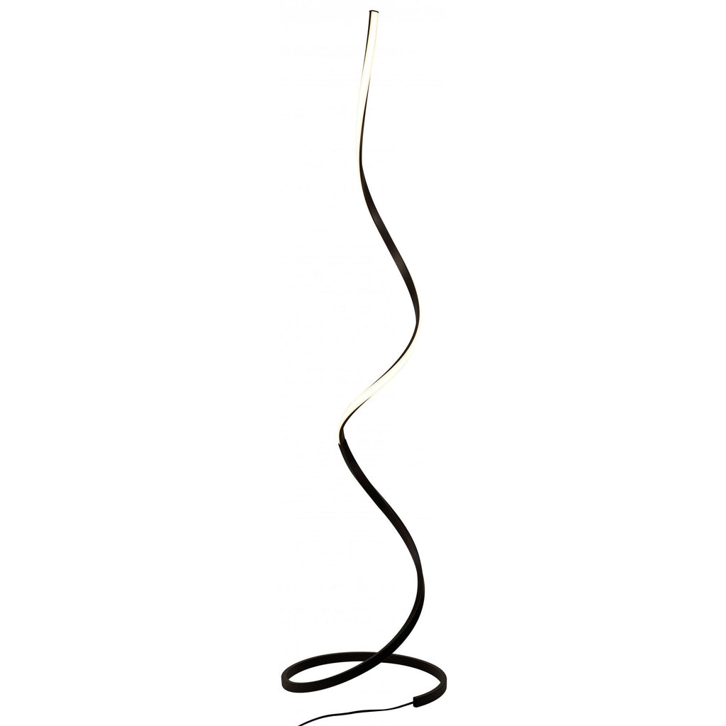 Nur XL Modern LED Floor Lamp In Brown Oxide Finish M5805