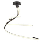 Nur XL Modern LED Large Semi Flush Ceiling Light In Brown Oxide M5807