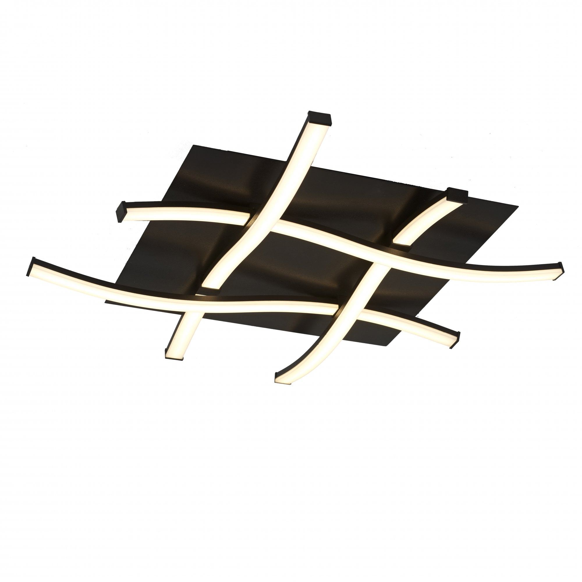 Nur Modern LED Dimmable Flush Ceiling Light In Brown Oxide Finish M5828