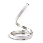 Nur Modern LED Table Lamp In Silver And Chrome Finish M4986