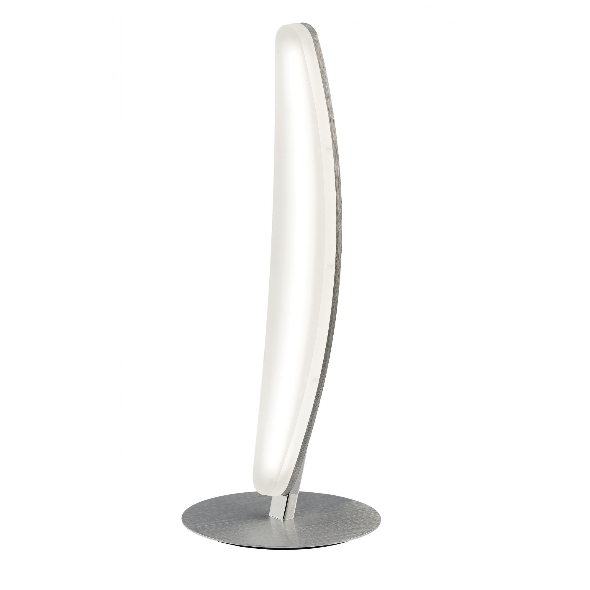 Hemispheric LED Table Lamp In Satin Aluminium Finish M4085