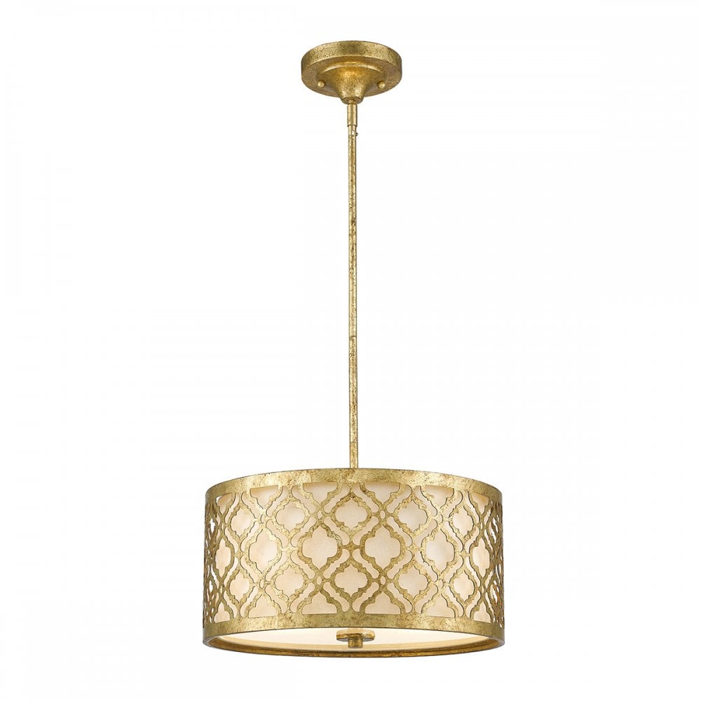 Arabella Stunning Duo Mount Ceiling Light In Distressed Gold Finish GN/ARABELLA/P/M