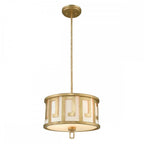 Lemuria Stunning Duo Mount Ceiling Light In Distressed Gold Finish GN/LEMURIA/P/M