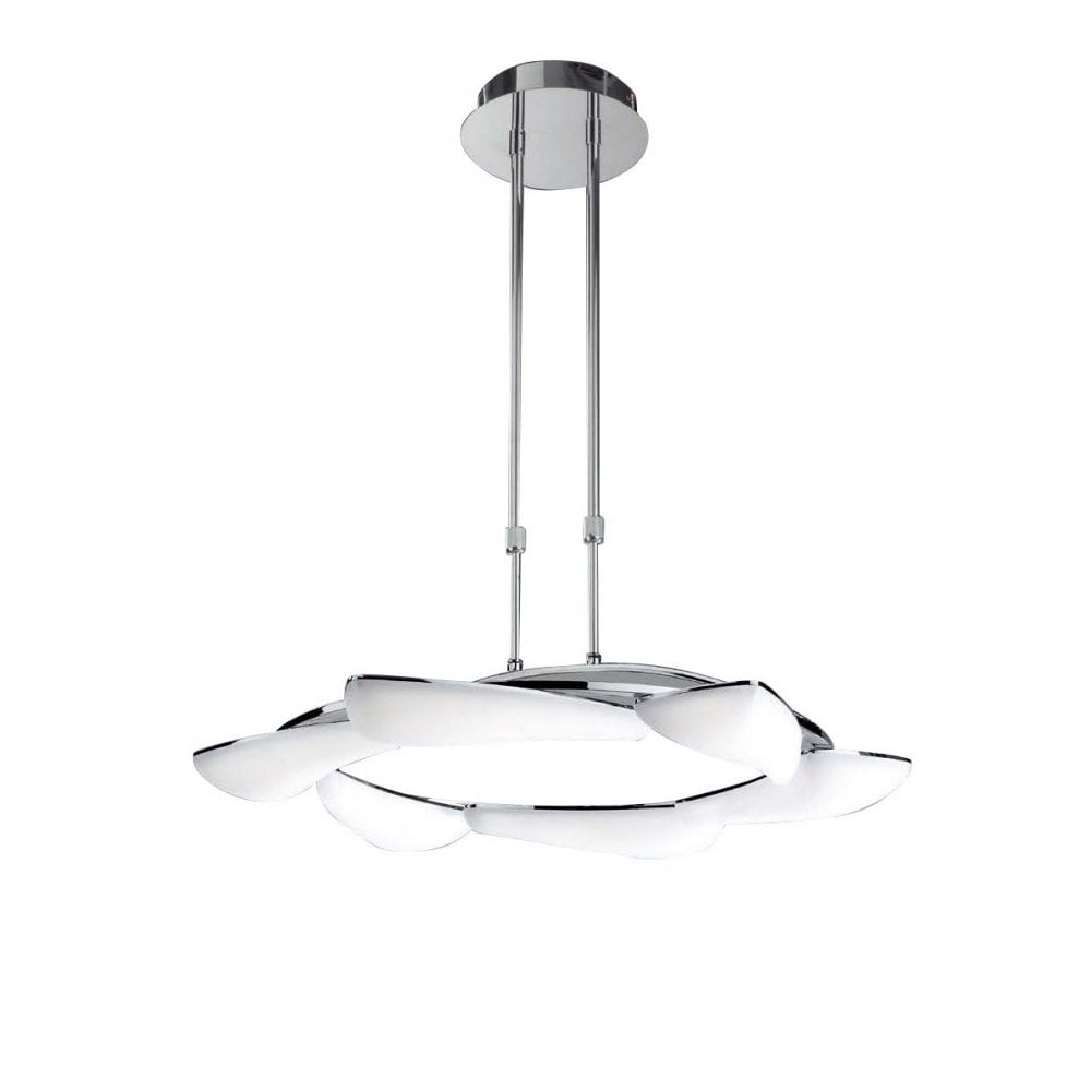 Mistral Modern LED 6 Light Ceiling Pendant Light In Chrome Finish M3800
