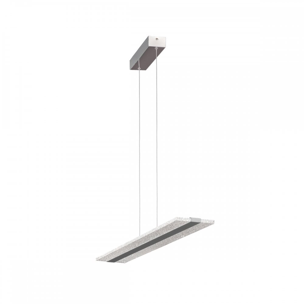 Burbuja Modern LED Linear Ceiling Pendant Light In Chrome Finish M5790