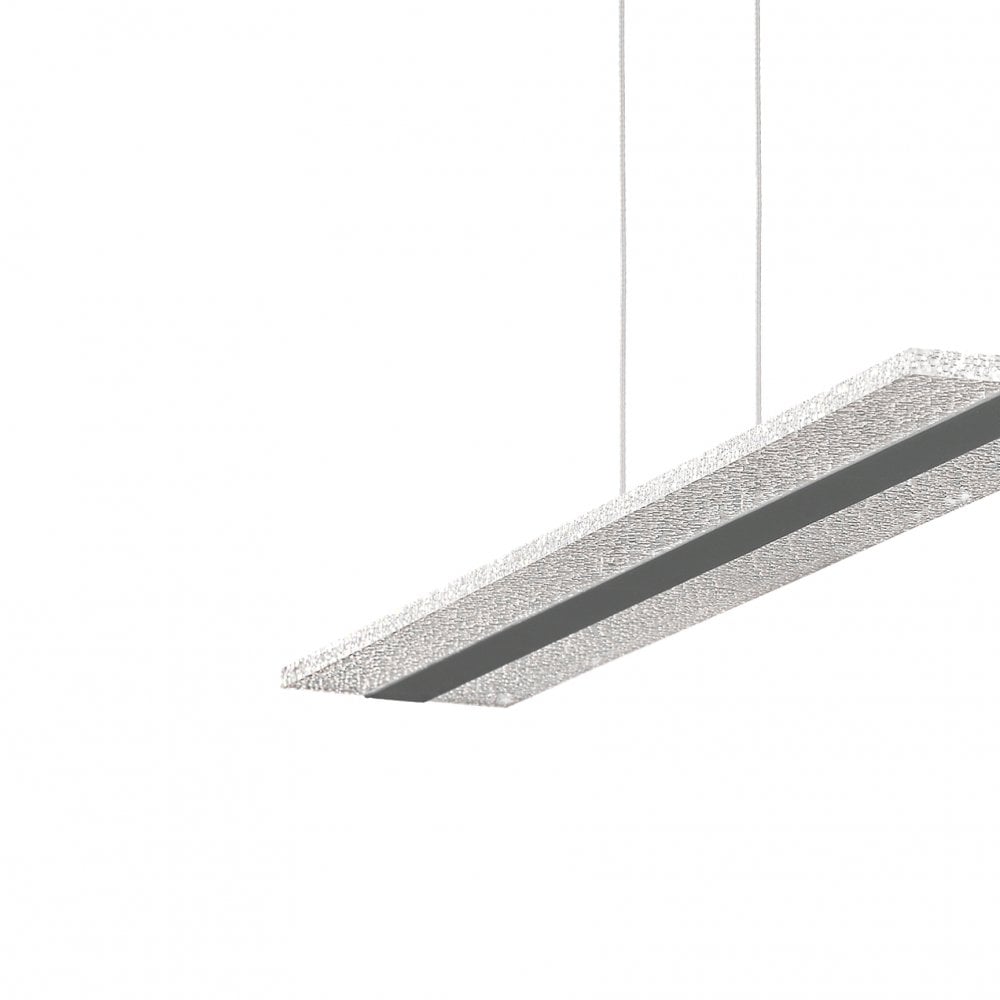 Burbuja Modern LED Linear Ceiling Pendant Light In Chrome Finish M5790