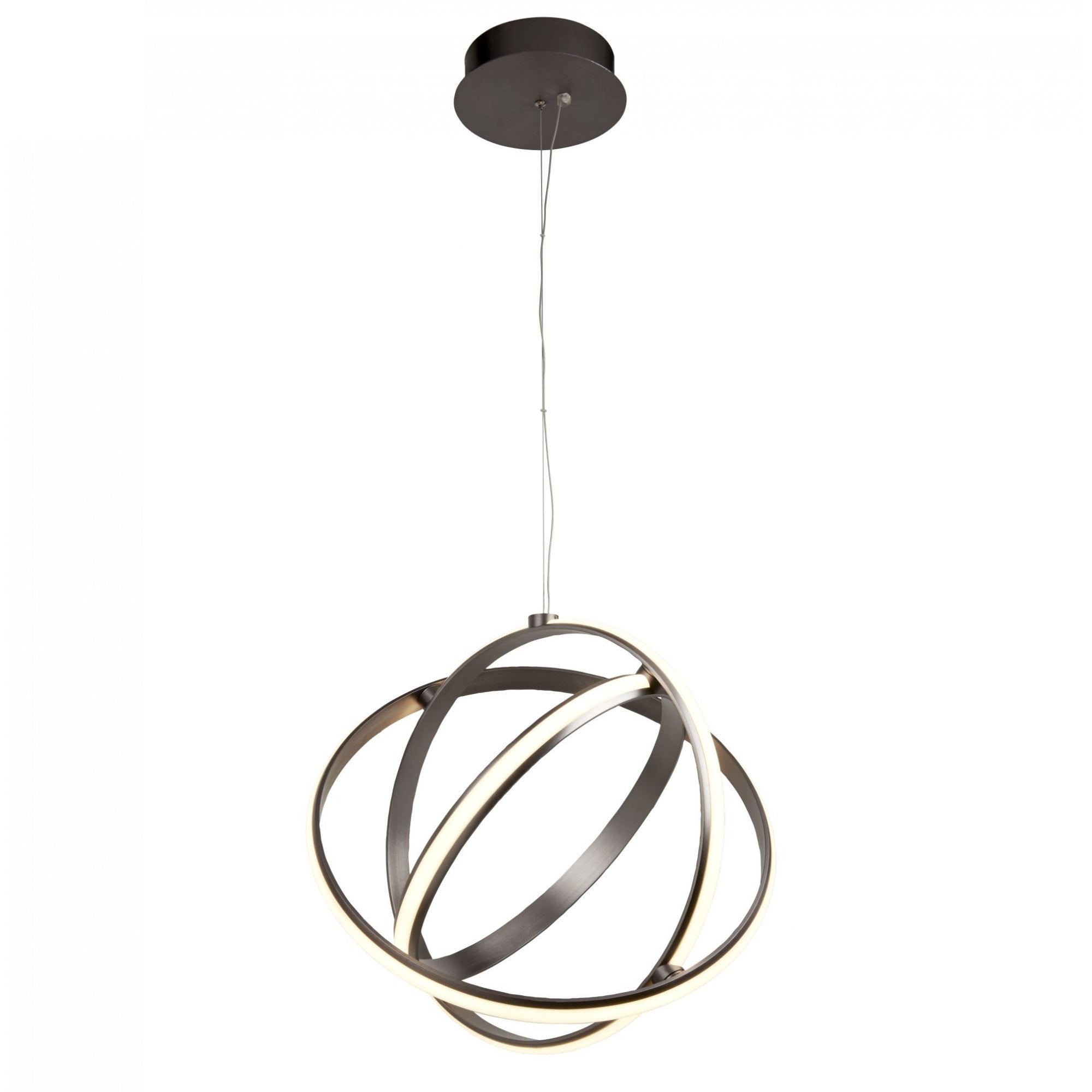 Magic Modern LED Globe Ceiling Light In Satin Nickel Finish 5031-3SN