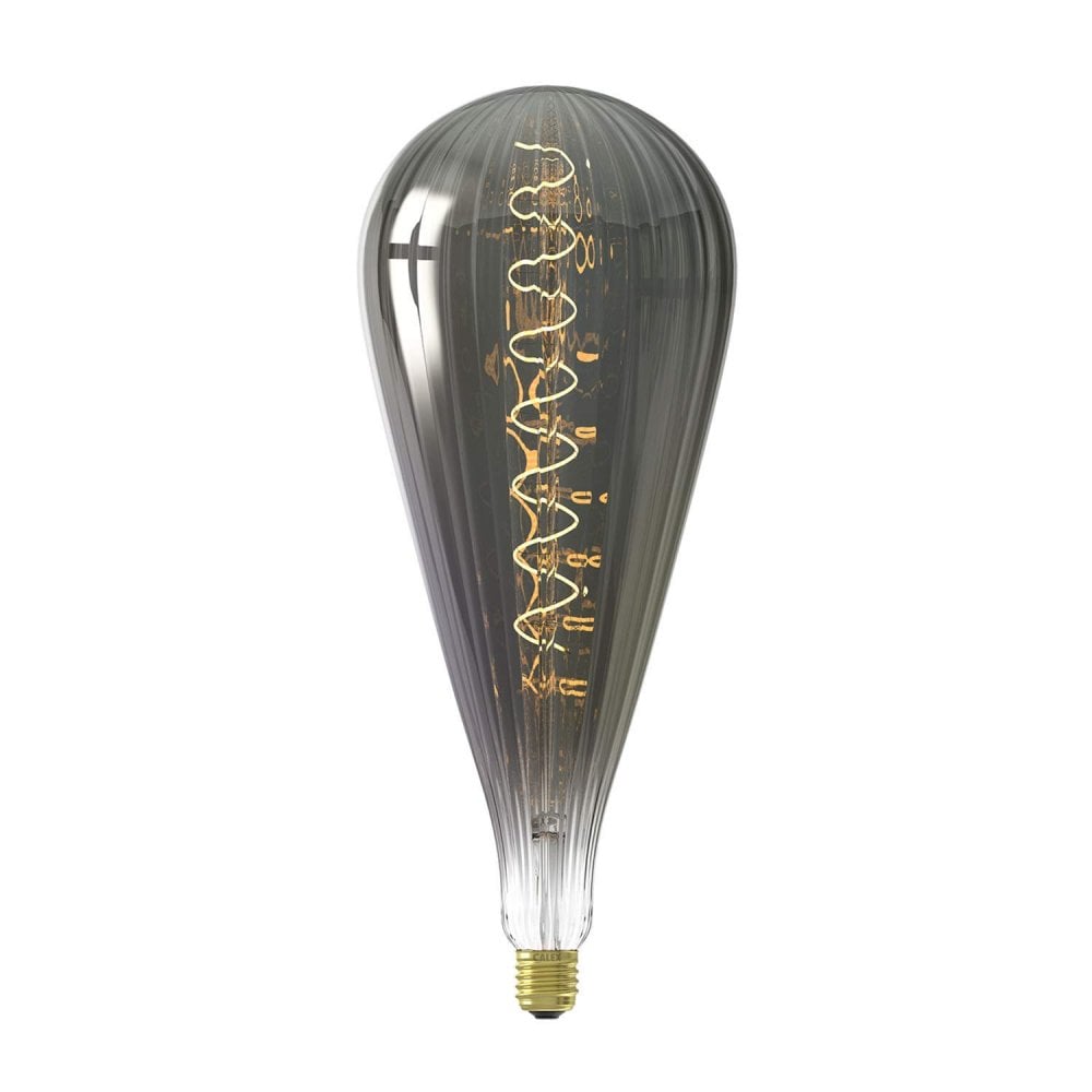 Malaga Filament LED Dimmable ES (E27) 6 Watt Teardrop Shape Lamp In Titanium 426002