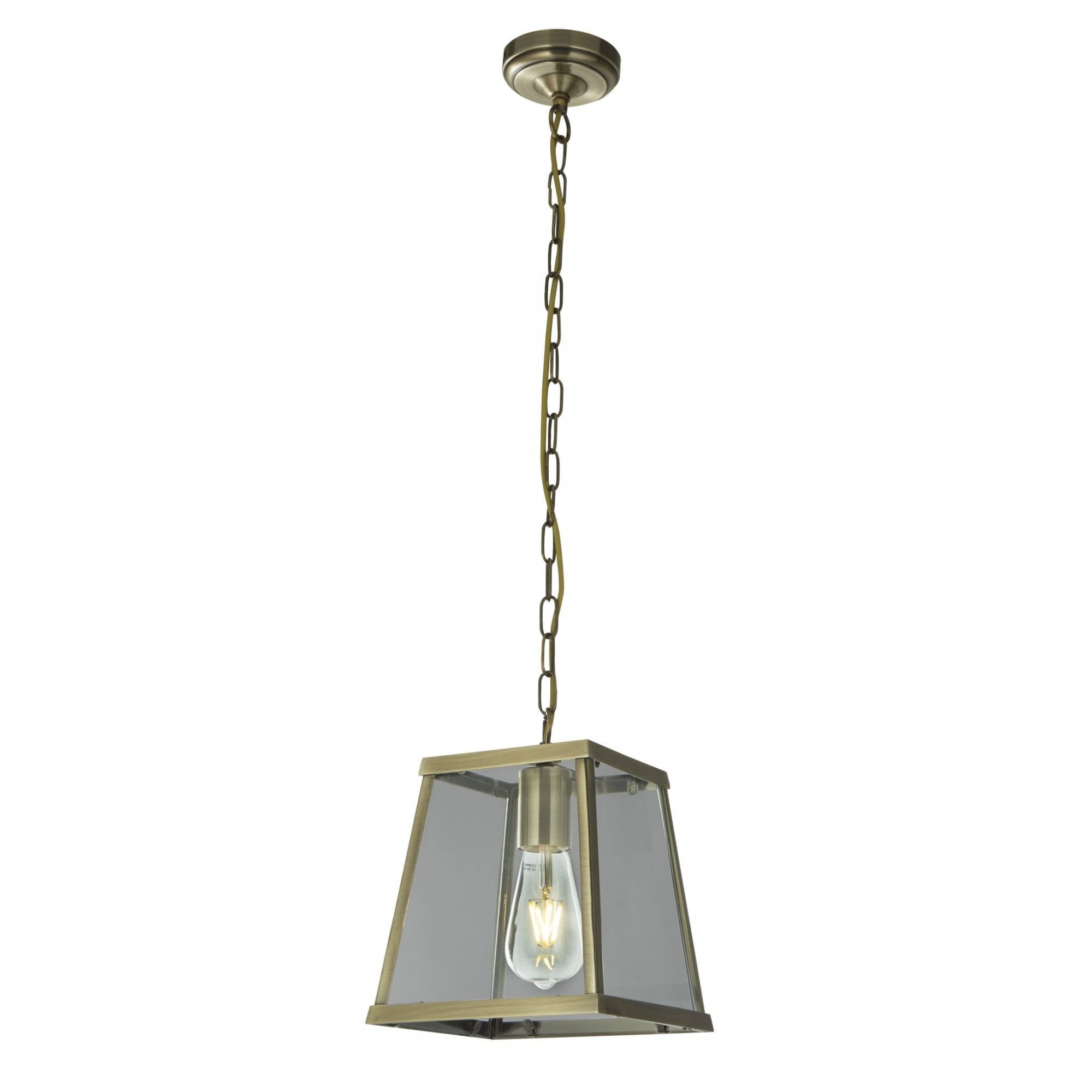 Voyager Classic Ceiling Pendant Light In Antique Brass Finish 4614AB