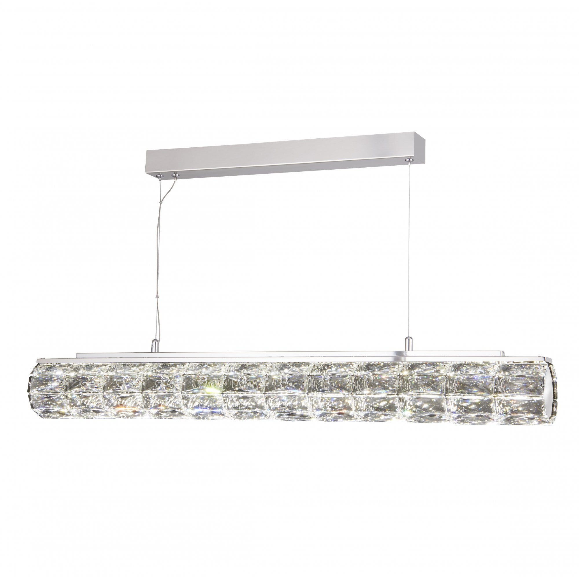 Remy Crystal Linear Ceiling Pendant Light In Polished Chrome Finish 5861CC
