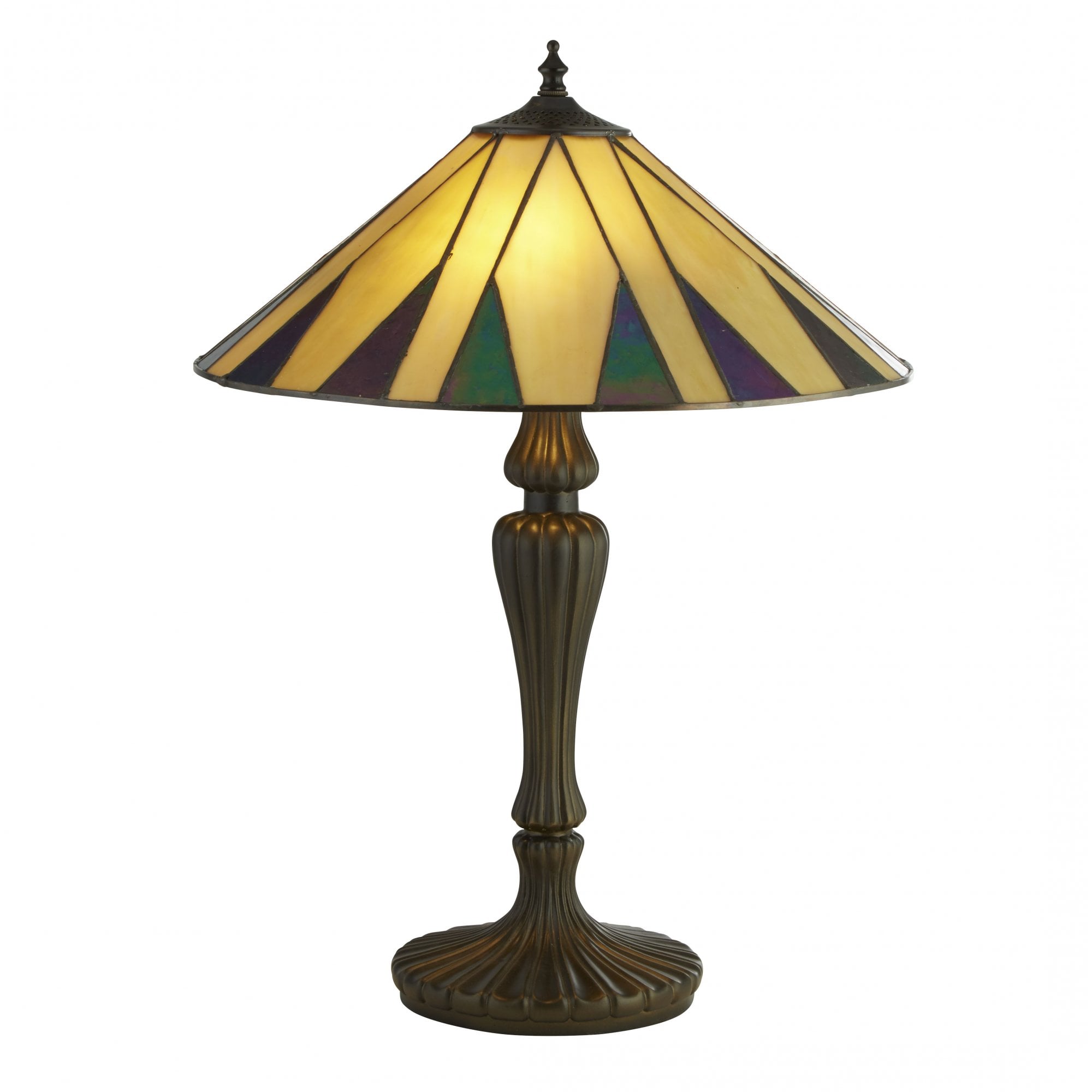 Charleston Tiffany Table Lamp In Antique Brass Finish 7065-42